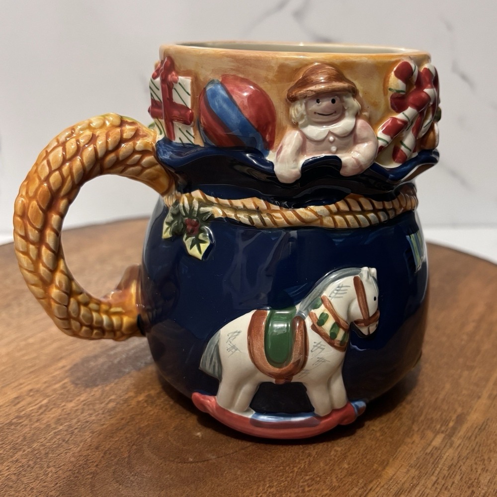 Susan Winget Mug Certified International 3D Holiday Toy Bag/Sack